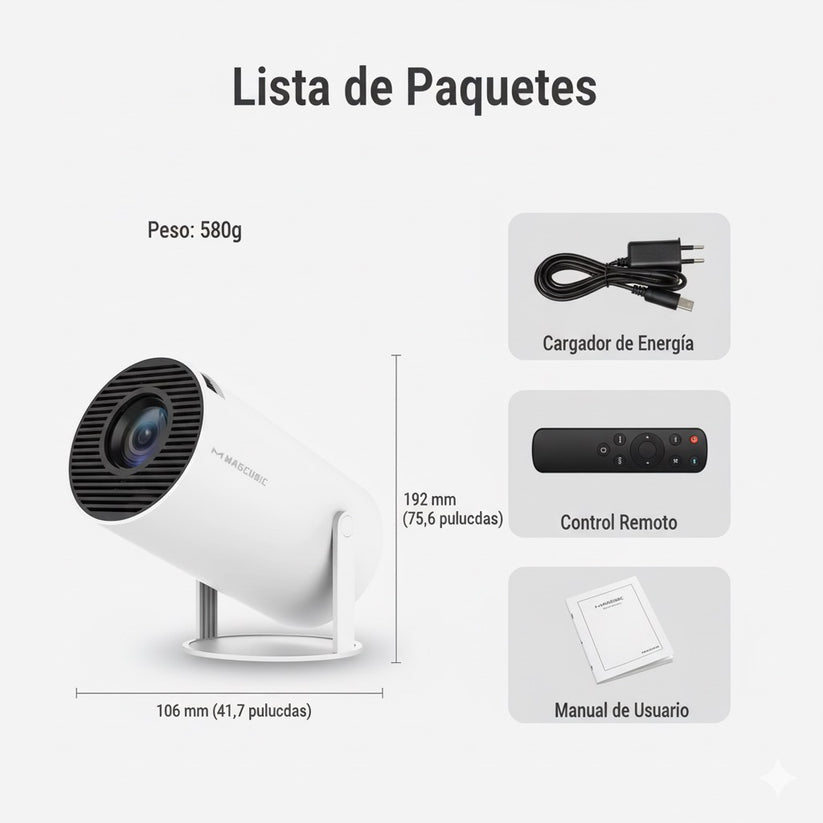 Lúmina Pro™ Proyector de Cine en Casa de Alta Definición