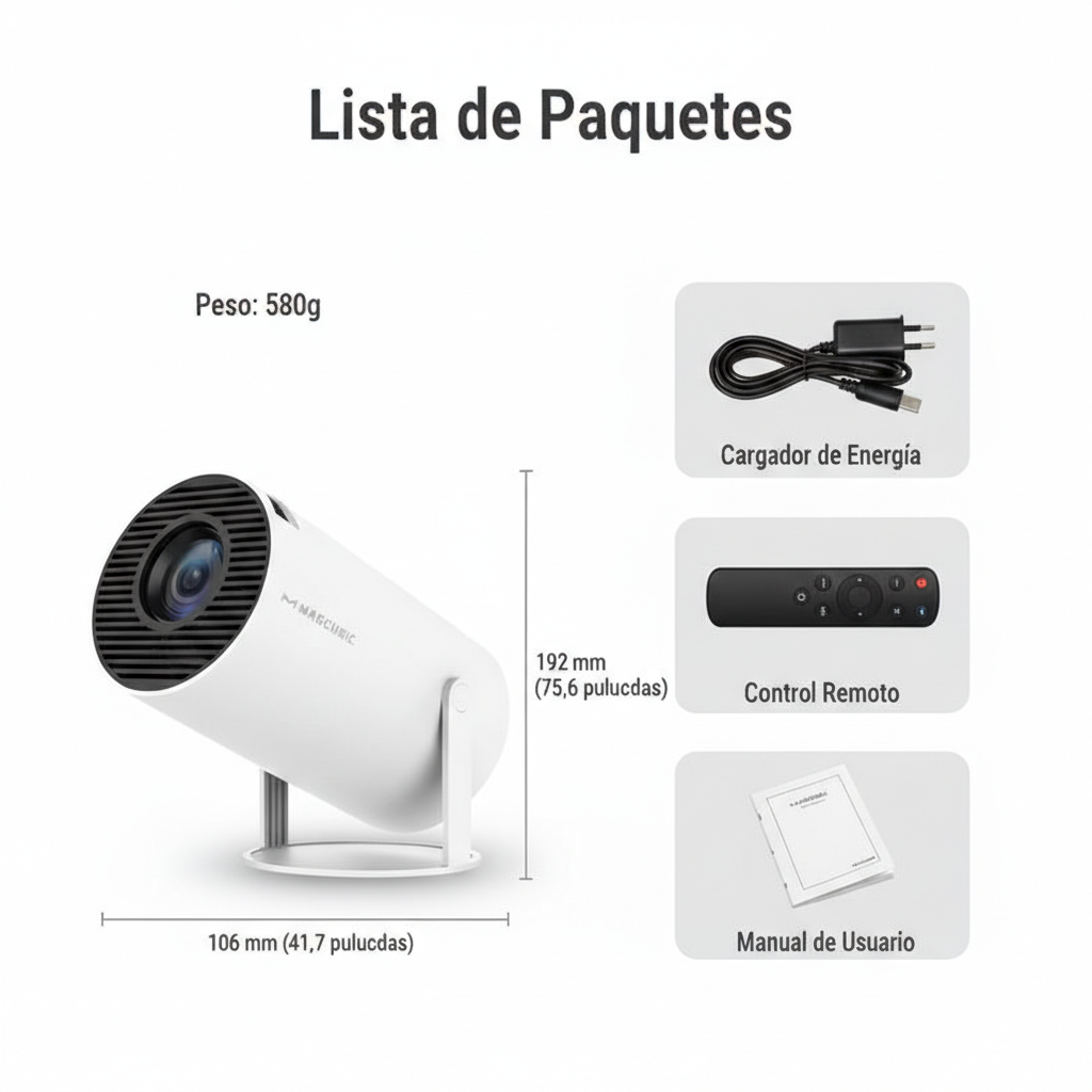 Lúmina Pro™  Proyector de Cine en Casa de Alta Definición