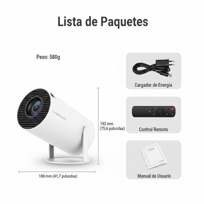 Lúmina Pro™  Proyector de Cine en Casa de Alta Definición