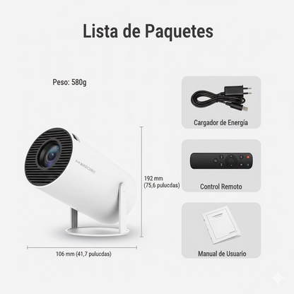 Lúmina Pro™  Proyector de Cine en Casa de Alta Definición